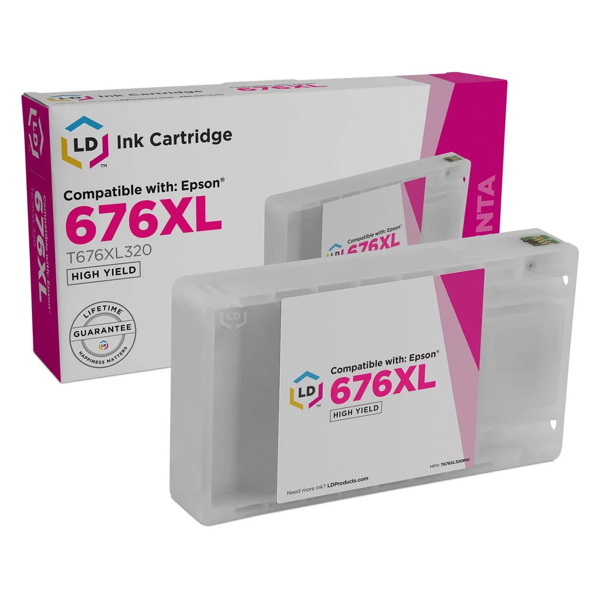 LD Products LD Products Replacement for Epson 676XL T676XL320 Magenta Ink Cartridge 1200 Pages — product photo
