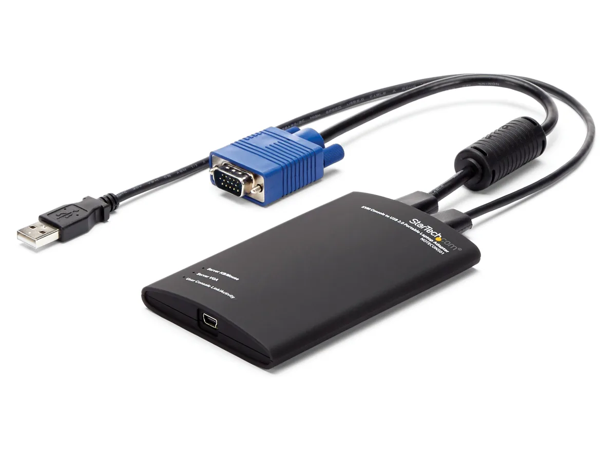 STARTECH STARTECH NOTECONS01 KVM Switch 1 Port USB 2.0 VGA 1920x1600 60Hz — product photo