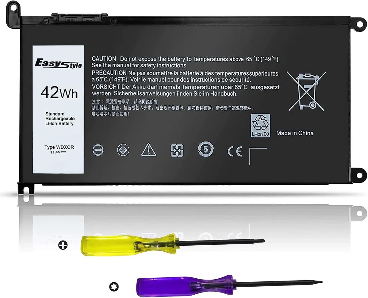 PISKEKAT PISKEKAT WDX0R 42Wh 11.4V 3-Cell laptop battery — product photo