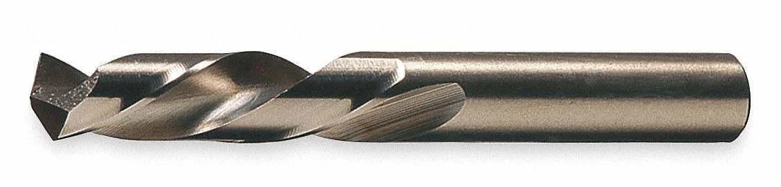 Cobalt steel drill bit, 1/4 inch, 135-degree split point, straw finish