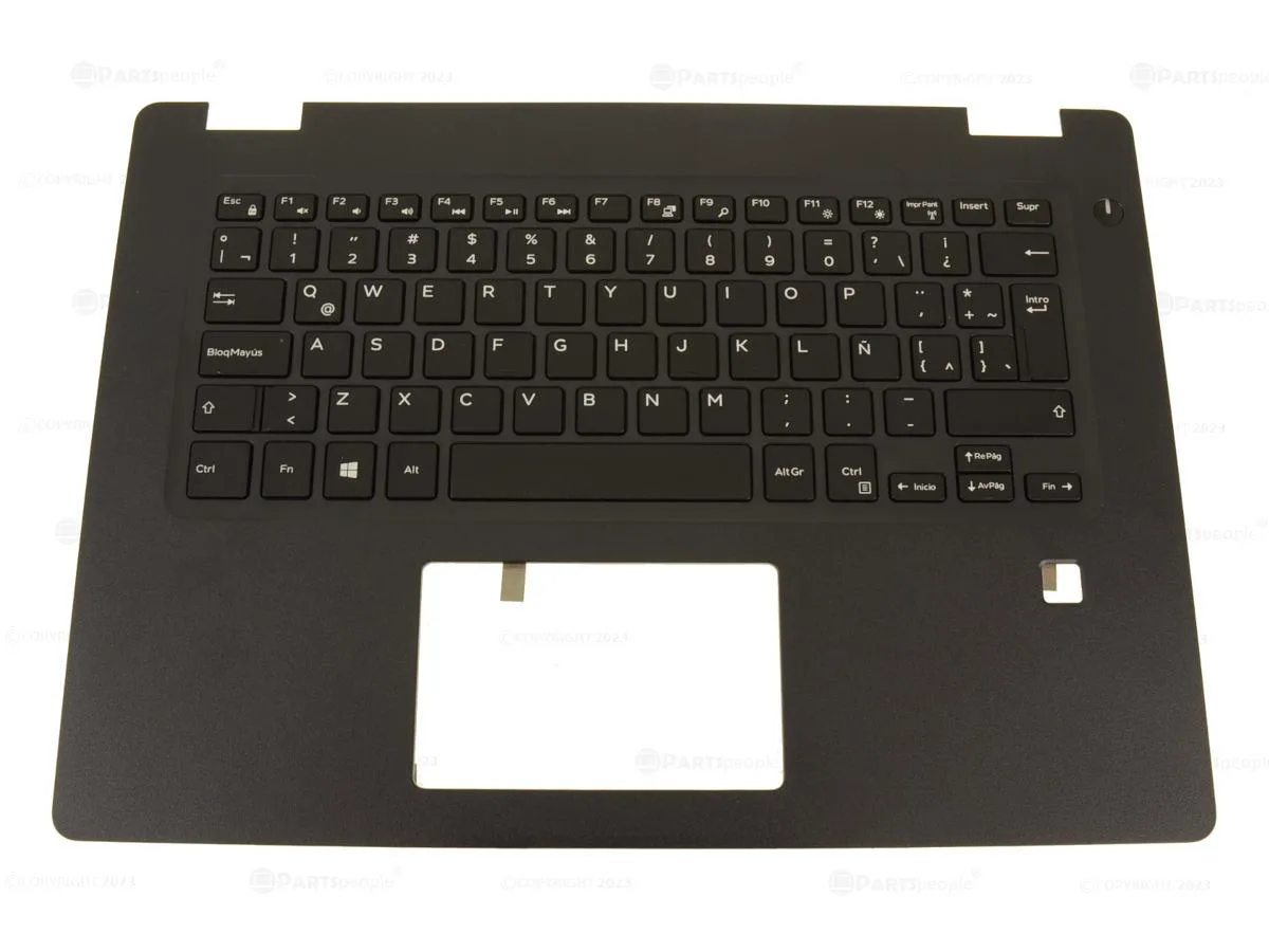 DELL DELL Latitude 3490 Palmrest Spanish Keyboard Assembly 73TX6 6612M laptop replacement part — product photo