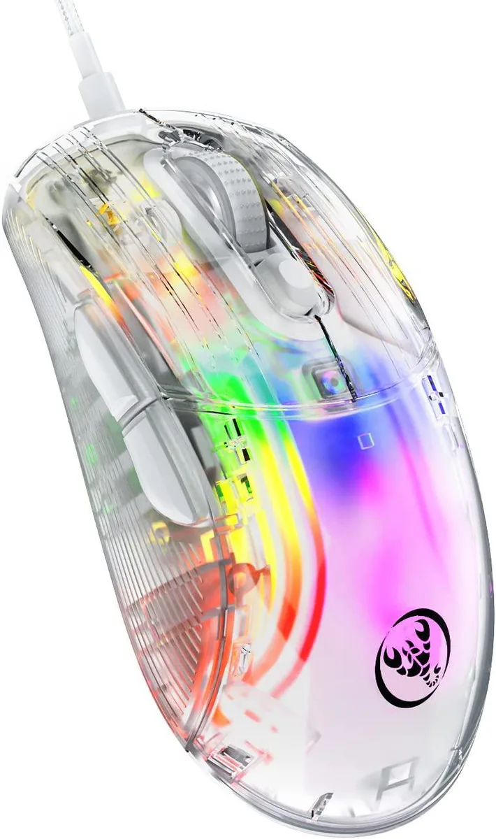 IHDAPP IHDAPP Gaming Mouse Transparent 12800 DPI 7 Button 13 RGB — product photo