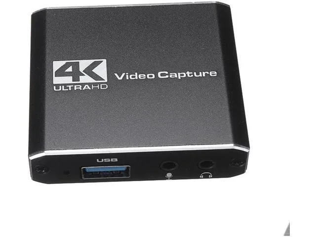 LORDWORLD LORDWORLD Audio Video Capture Card with Microphone 4K HDMI Loop-Out 1080p 60fps — product photo