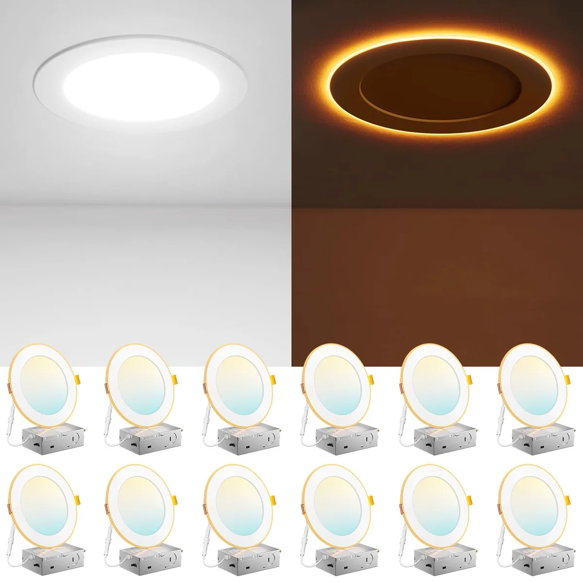  Thomasville Lighting RD11-06-12-UC5-DN-WH 12-pack 6 inch 5CCT LED light kit — product photo