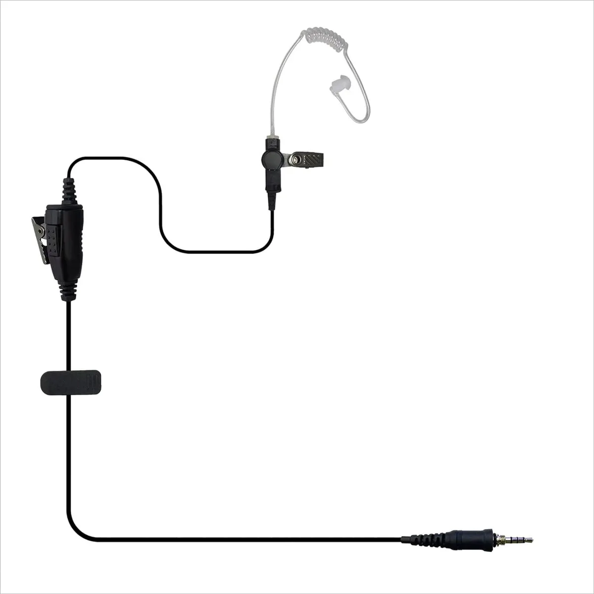 usbroway usbroway Air Tube Earpiece Surveillance Kit PTT Mic two-way radio — product photo
