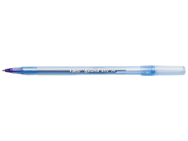 BIC BIC GSM11BE Round Stic Ballpoint Pen Blue Medium Dozen — product photo