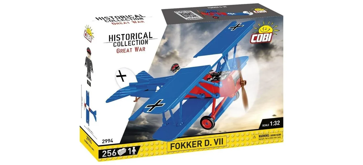 Cobi Cobi 2994 Fokker D. VII 1:32 Scale Building Block Set 256 Pieces — product photo