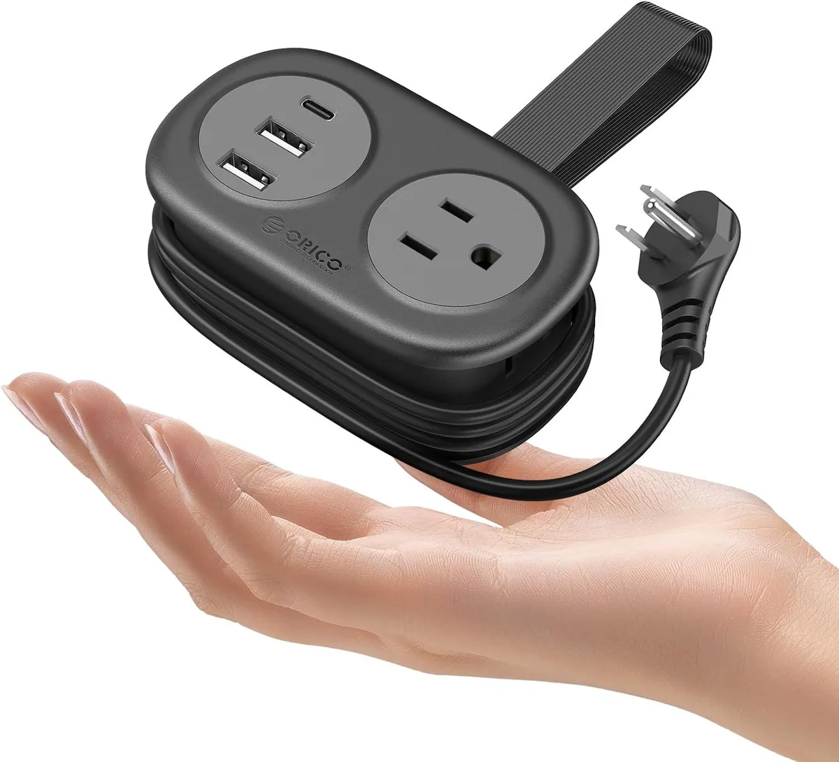 Orico Orico ORICO-AP3-2A2U1C/2A3U power strip 2 AC 2 USB-A 1 USB-C 4 ft — product photo