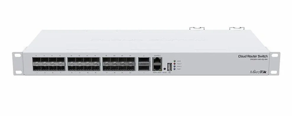 Mikrotik Mikrotik CRS326-24S+2Q+RM network switch 24 x 10G SFP+ 2 x 40G QSFP+ — product photo