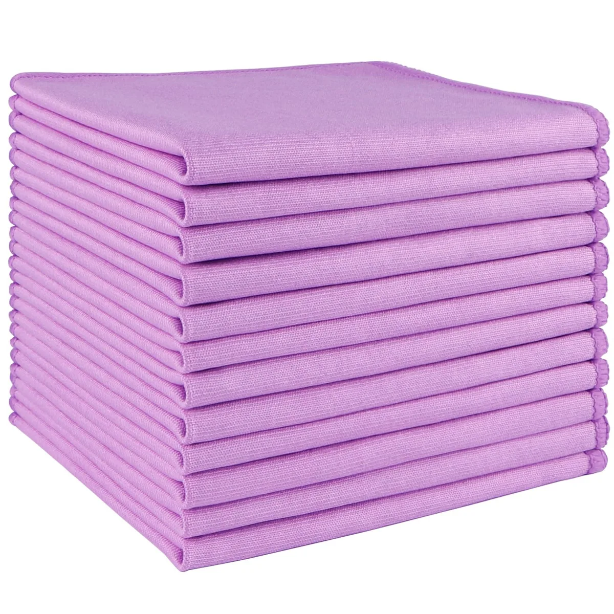 HOMEXCEL HXL-JY-244-EU Microfiber Cleaning Cloths 12PK Purple — product photo