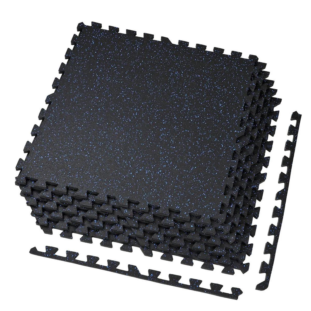 Xspec Xspec 12 Tile EVA Foam Gym Mats 48 sq ft Blue Black .5 in Thick — product photo