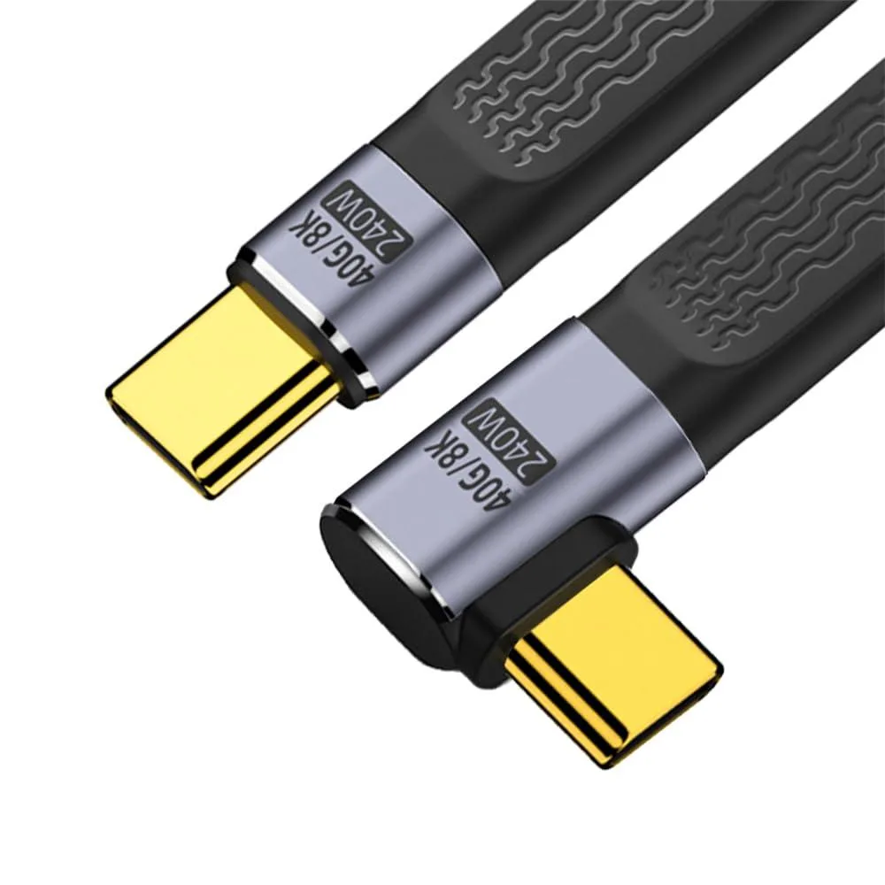 Vszerda Vszerda USB4 40Gbps 240W Right-Angled USB-C Cable 13cm — product photo