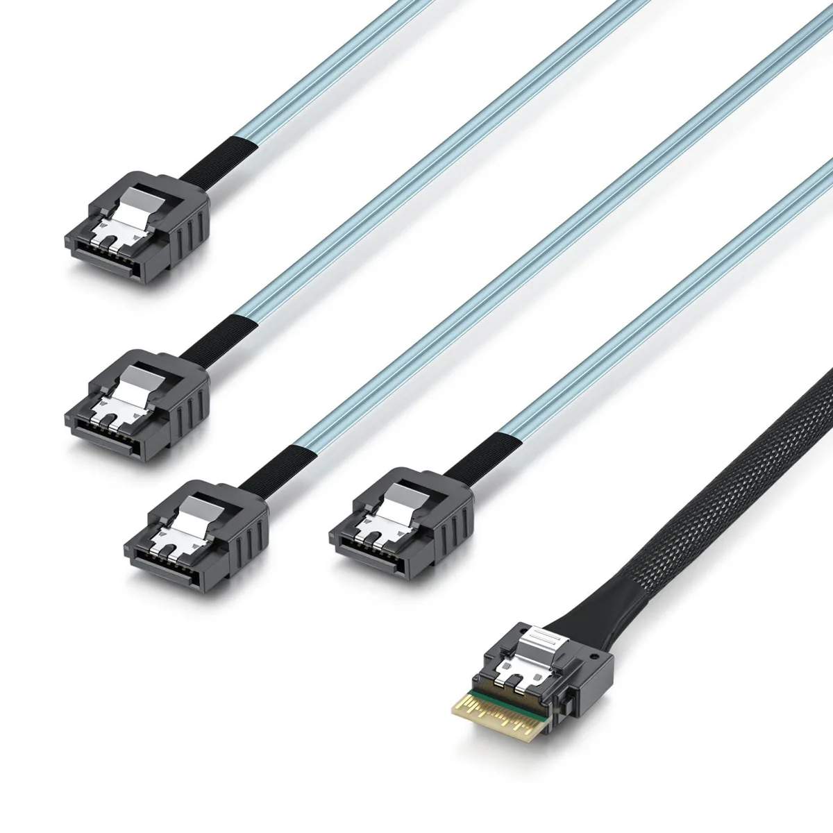 Vszerda Vszerda SlimSAS 4i to 4x SATA Cable SFF-8654 1m — product photo