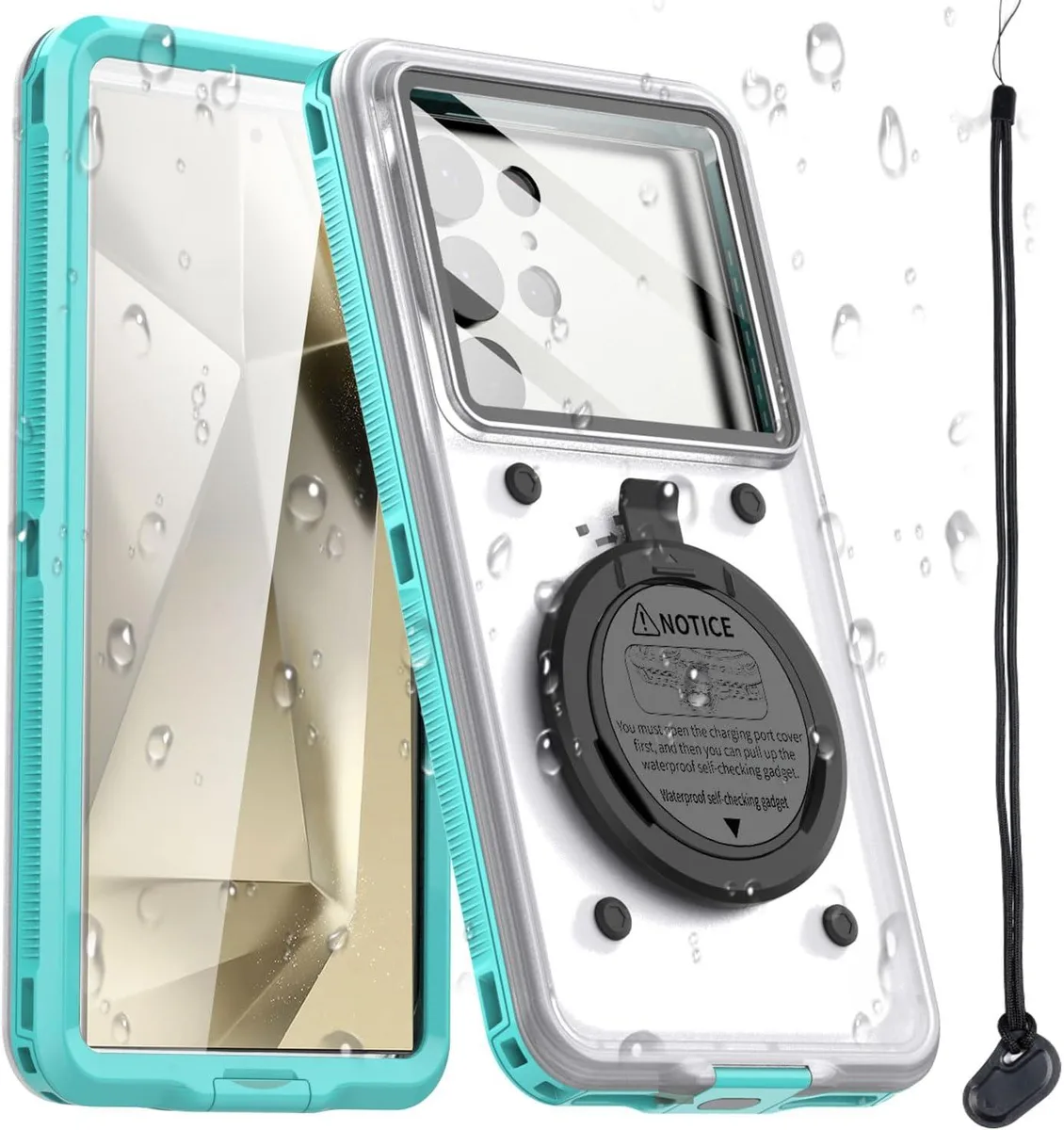 BONAEVER BONAEVER Waterproof Phone Case Blue 6.9" 98ft — product photo