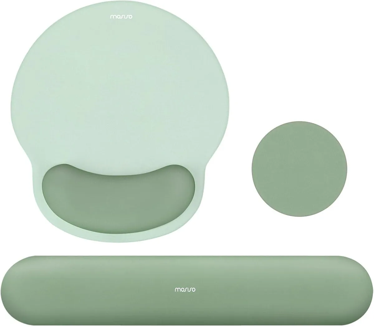Emerson Emerson Wrist Rest Set Circle Curved Antique Green — product photo