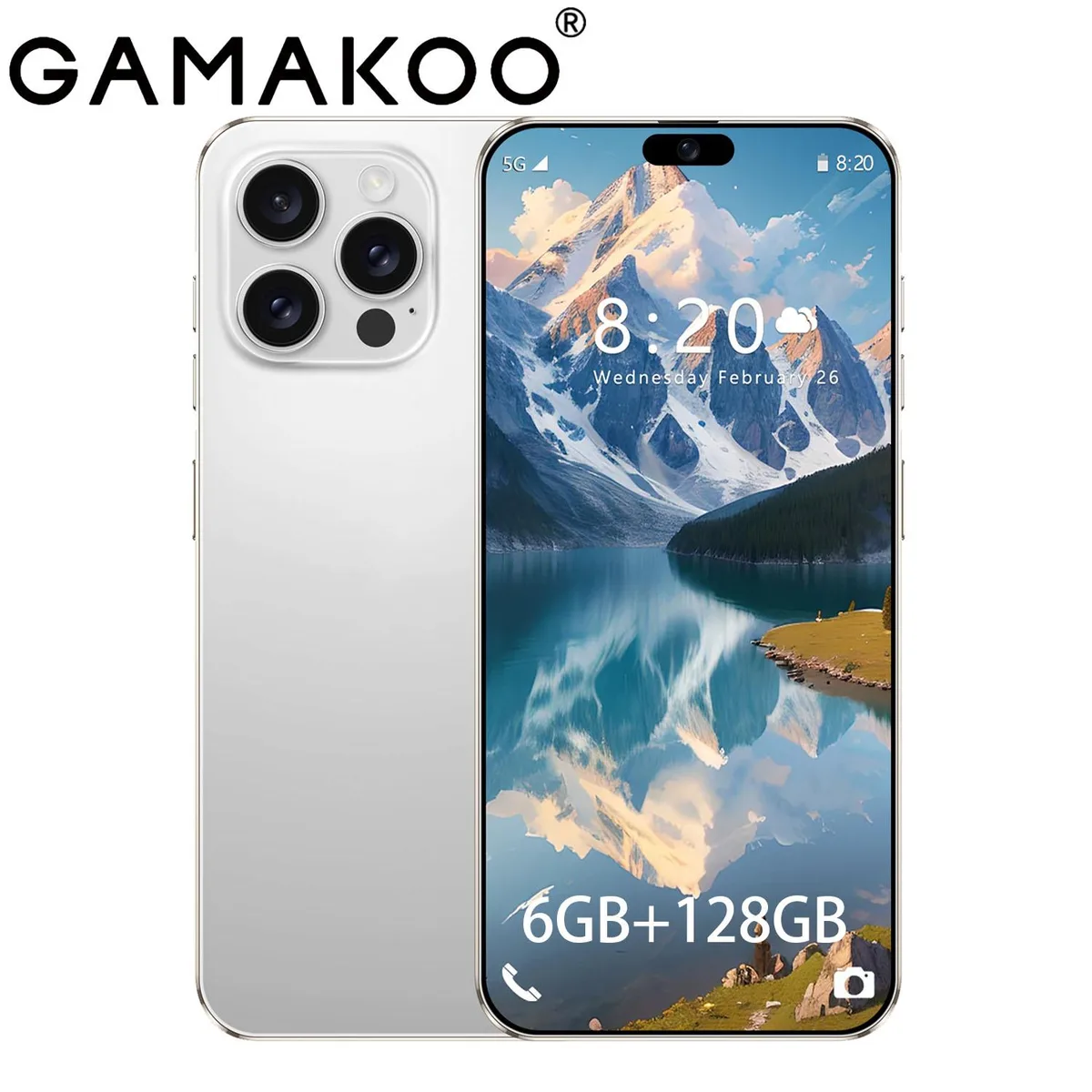 GAMAKOO GAMAKOO G16 Pro Max 6GB 128GB 5G White — product photo