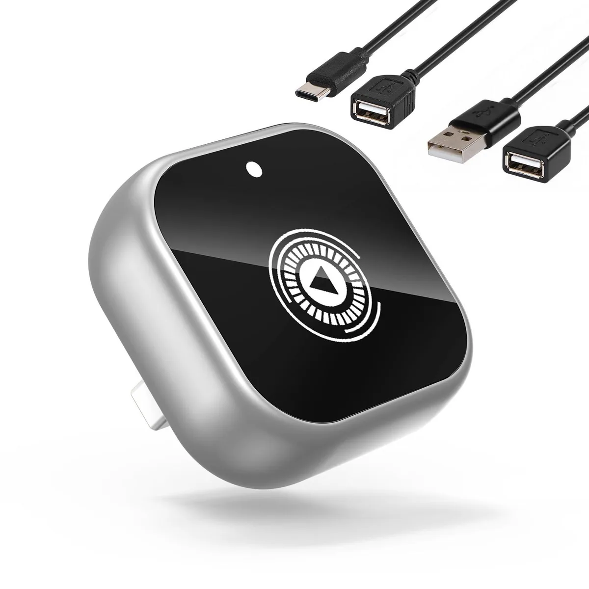 Wireless CarPlay Adapter Silver USB-C 2.4GHz — product photo