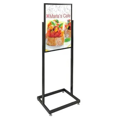 United Visual Products United Visual Products Pedestal Sign Holder 22x28 Black UVE58113 — product photo
