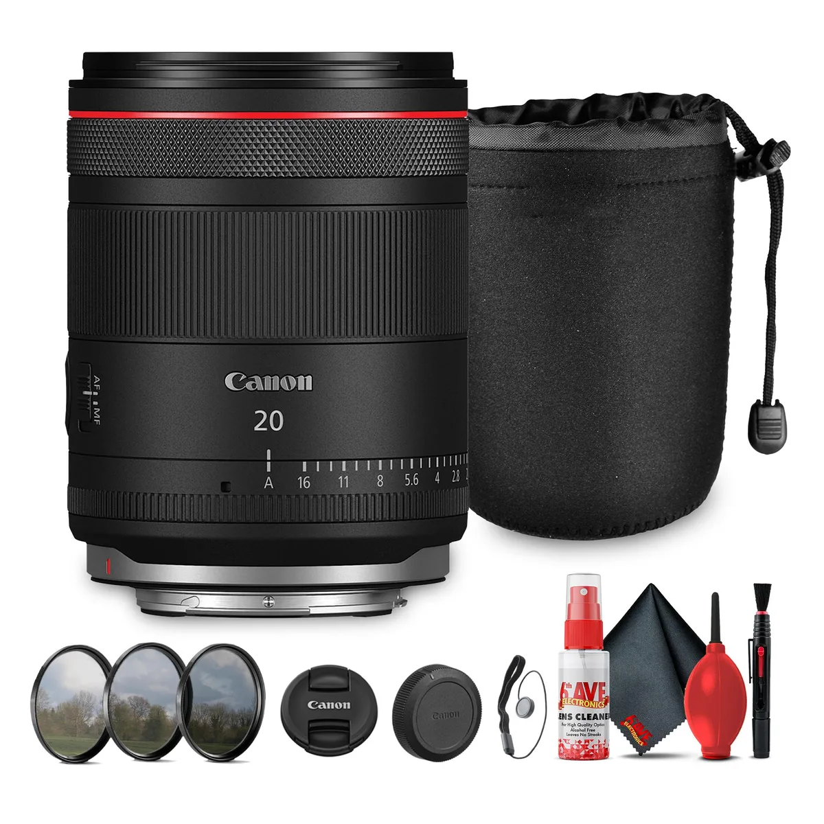 Canon Canon RF 20mm f/1.4 L VCM Lens Bundle with 58mm Filter Kit — product photo