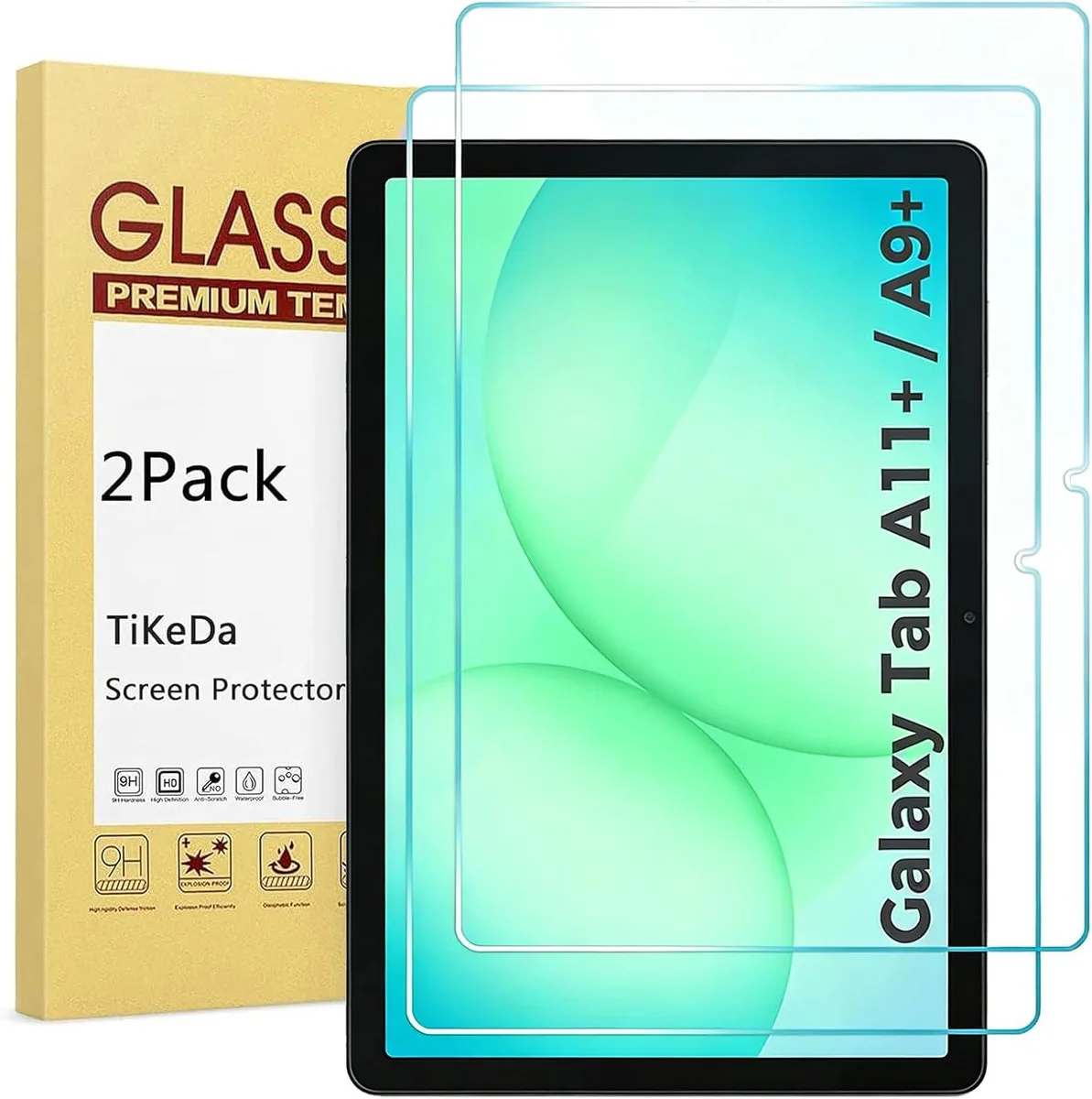 Leelbox Leelbox 2-Pack Tempered Glass Screen Protector for Galaxy Tab A9+ 11 2023 / A11+ 11 2025 — product photo