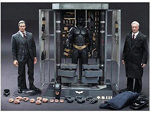 Hot Toys Hot Toys The Dark Knight 12" Batman Armory with Bruce Wayne & Alfred Action Figure Set — product photo