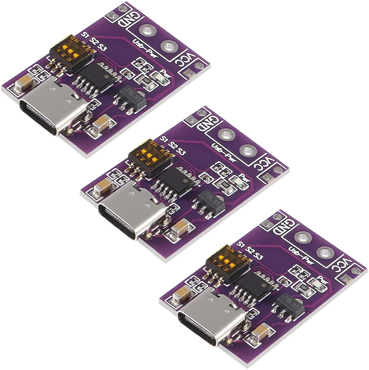 NuoTo NuoTo 3pcs Type-C PD2.0 PD3.0 QC AFC Decoy Trigger 5V 9V 12V 15V 20V — product photo