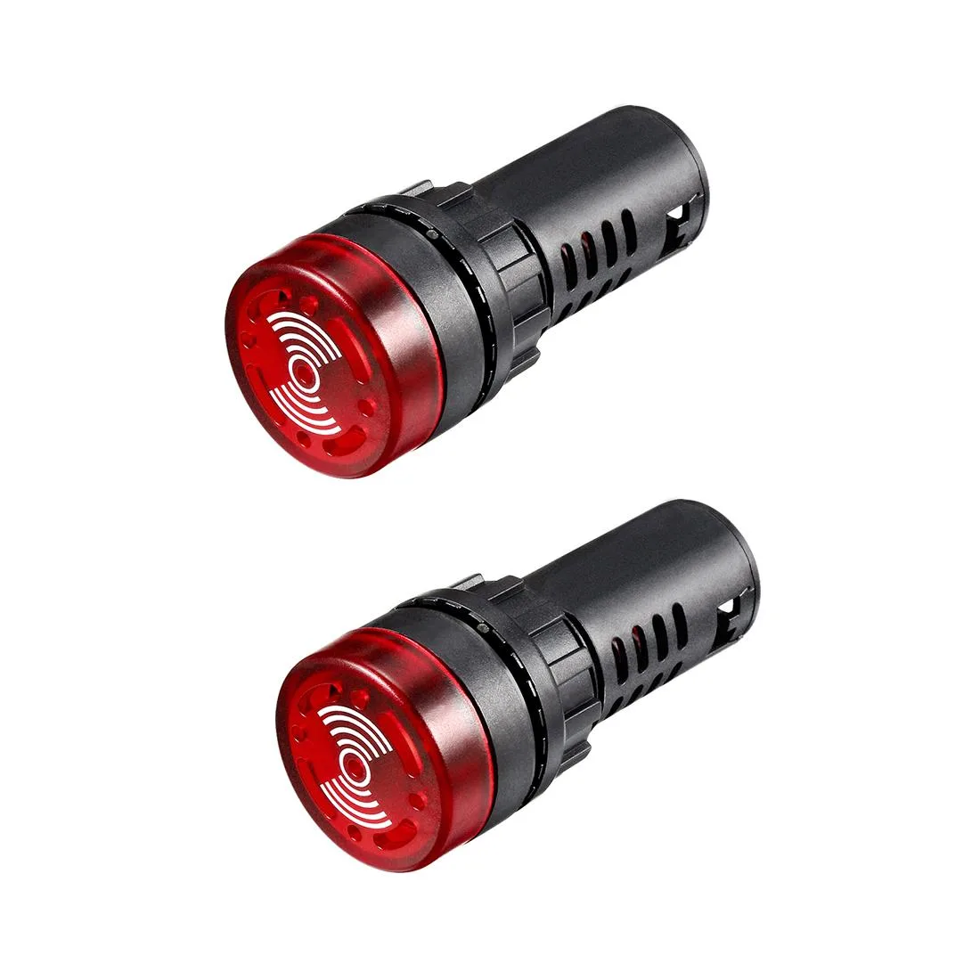 Unique-Bargains Unique-Bargains AD16-22SM 24V flashing LED buzzer trouble light 22mm red — product photo