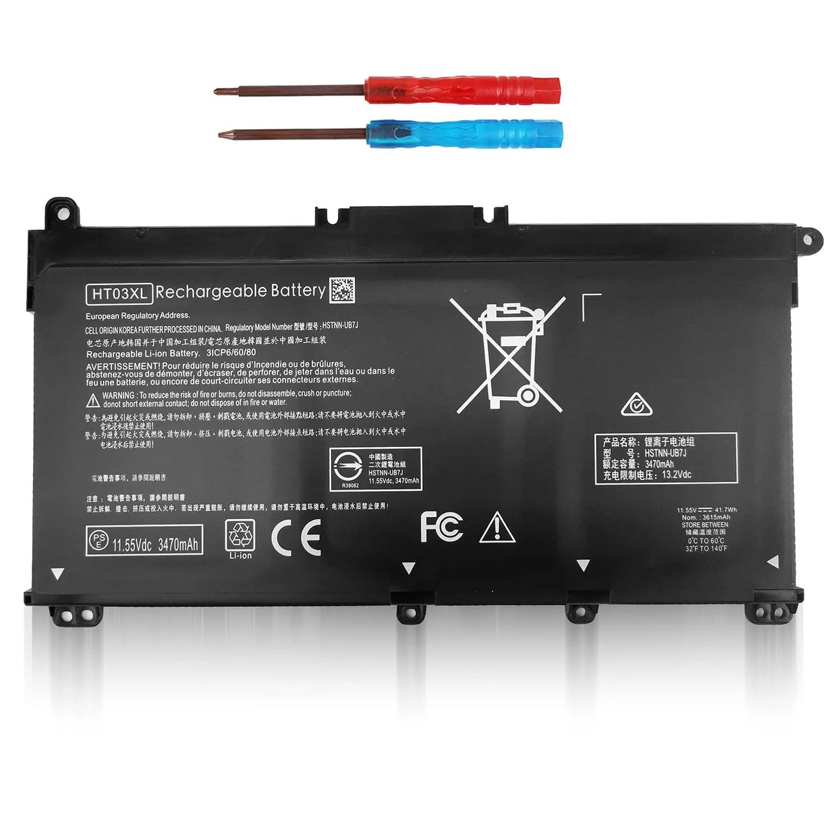 No Sew No Sew HT03XL 11.55V 41.7Wh laptop battery — product photo