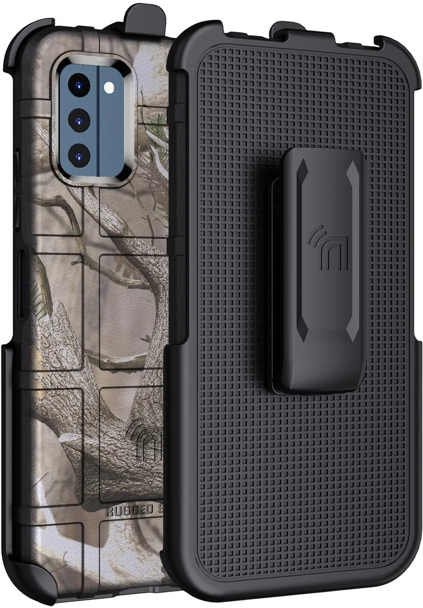 Nakedcellphone Nakedcellphone Special Ops Rugged Case &amp; Belt Clip Holster for Nokia C300 — Camo Tree — product photo