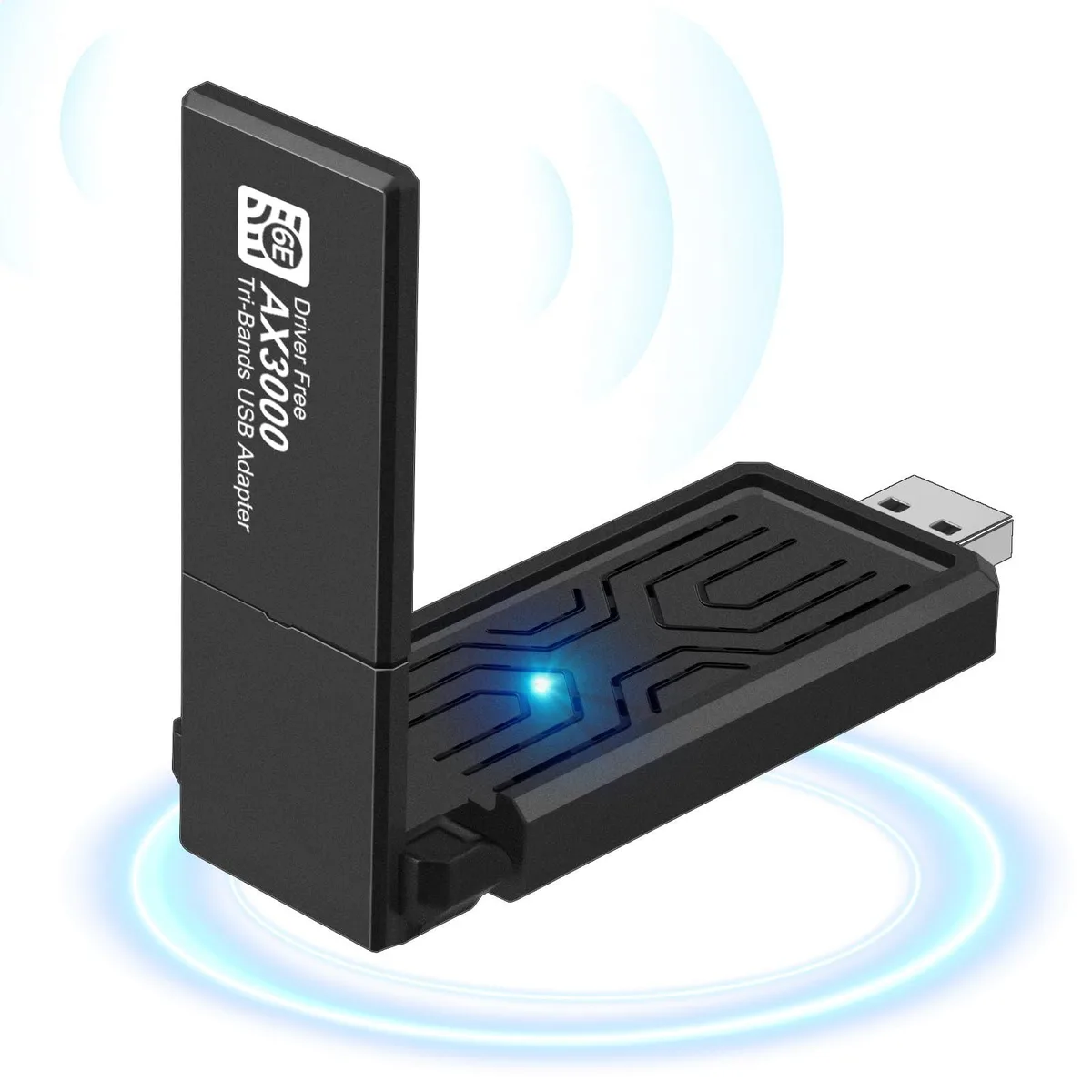 KEHIPI KEHIPI USB Wi-Fi 6E Adapter AXE3000 Tri-Band 2.4/5.0/6.0 GHz 5.3 Gbps — product photo