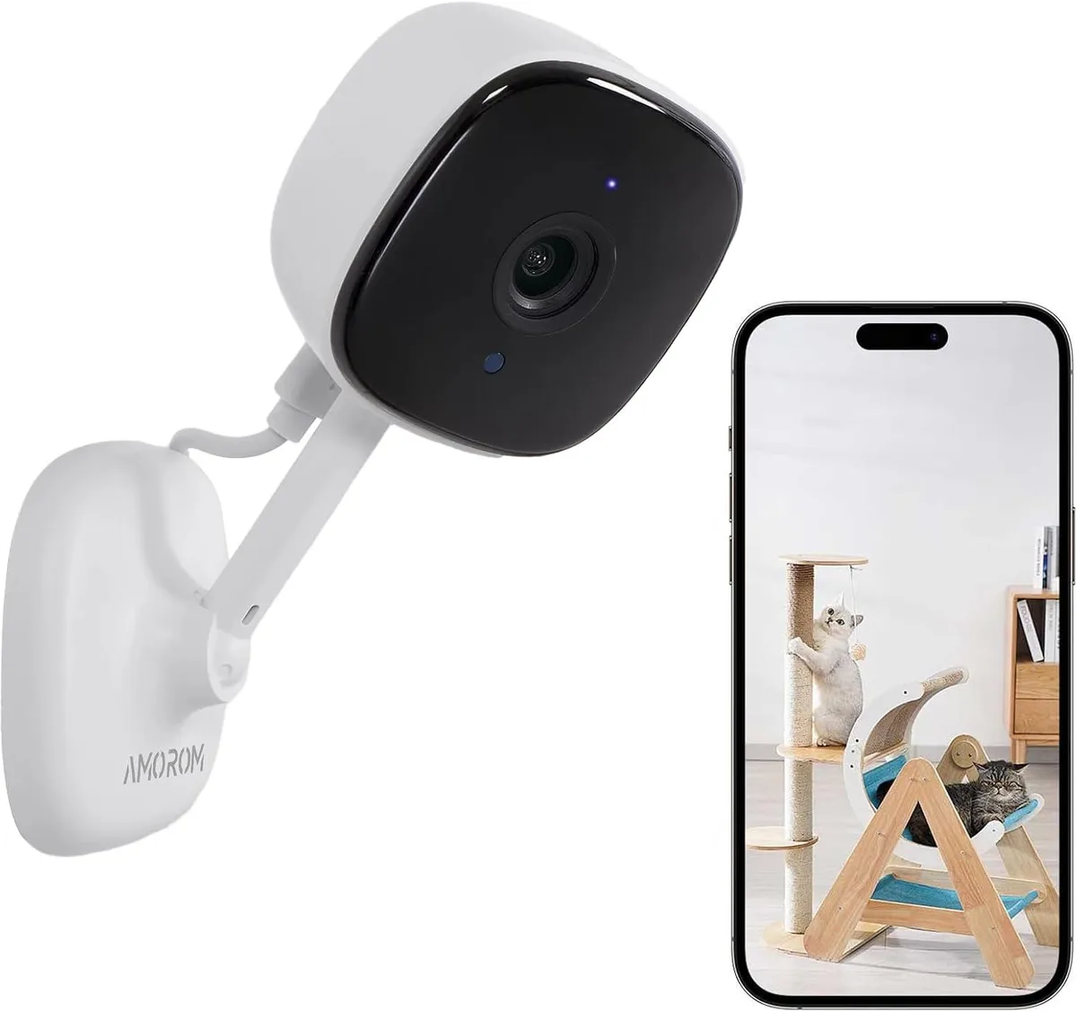TAURKENAM TAURKENAM WiFi Indoor Security Camera 1080p 32ft Night Vision 128GB SD — product photo