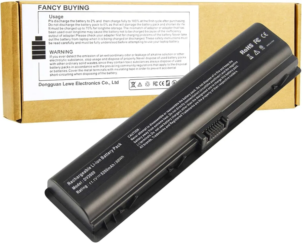 TAURKENAM TAURKENAM 5200mAh 11.1V 6-cell Li-ion laptop battery HP DV2000-6700 Presario C700 — product photo