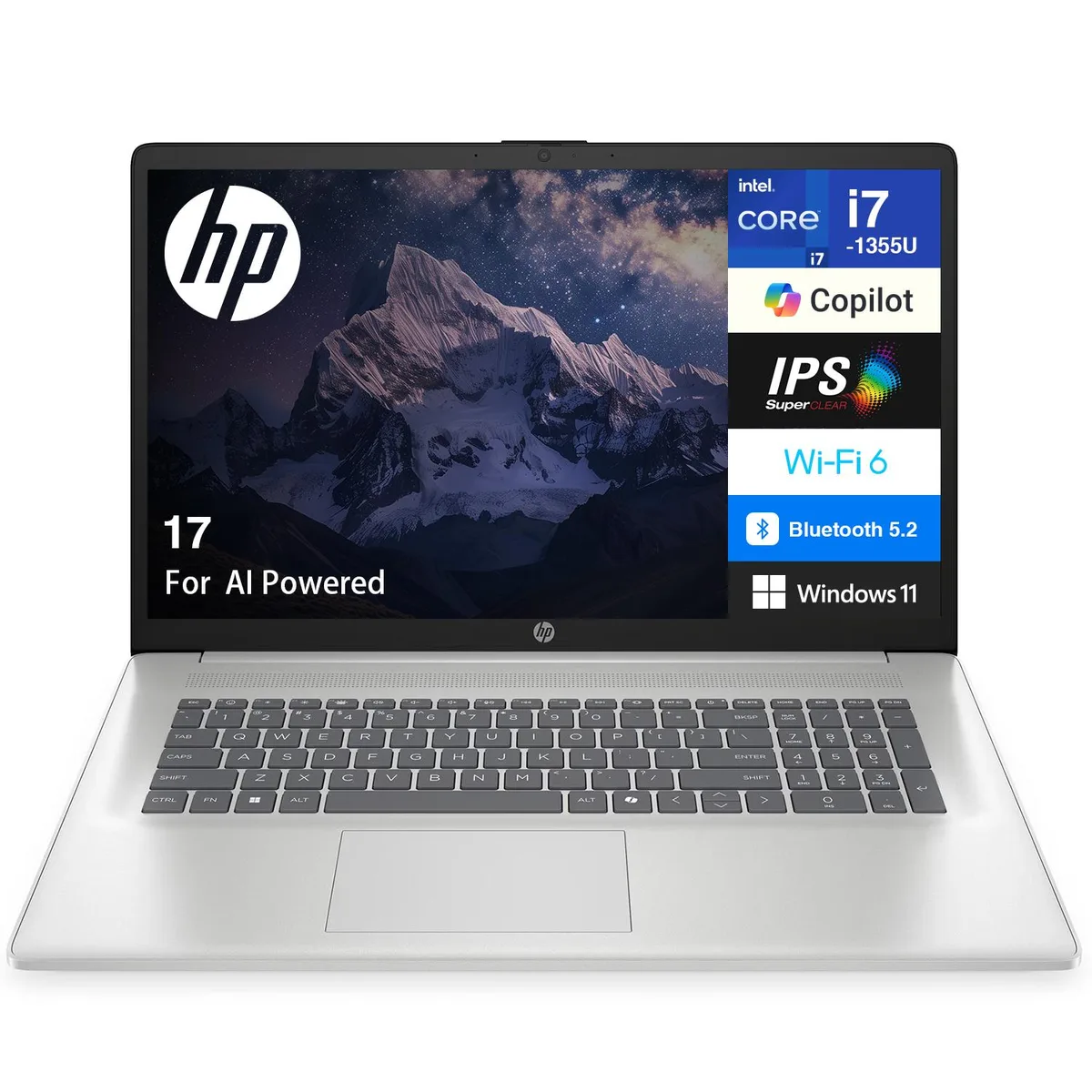 HP HP 17 laptop i7-1355U 16GB DDR4 1TB NVMe 17.3" FHD — product photo