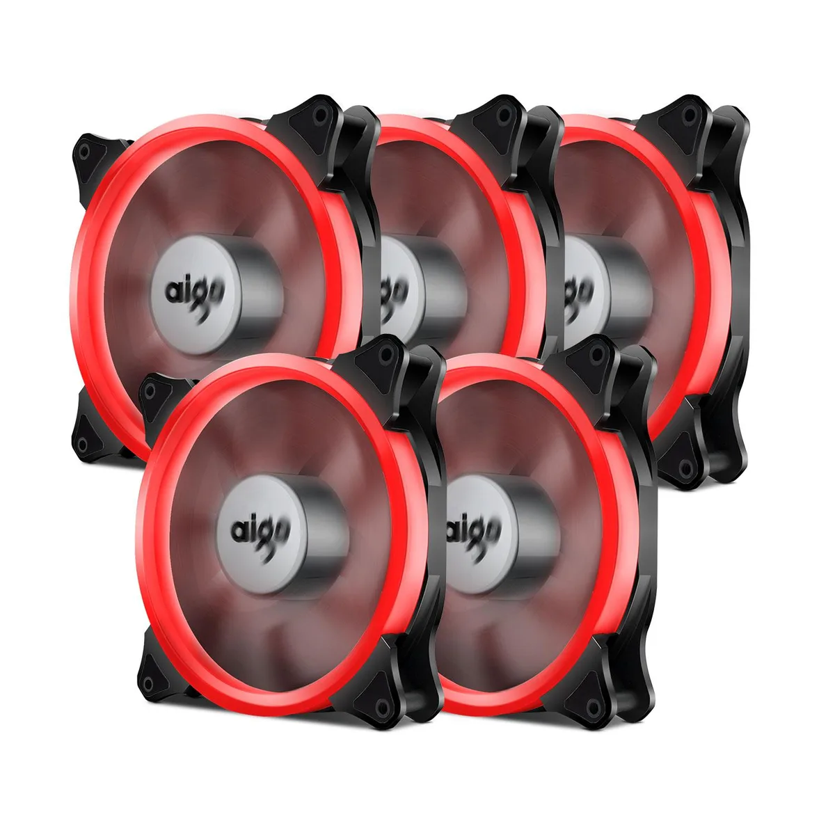 Vetroo Vetroo 140 mm case fan Red 5-pack — product photo