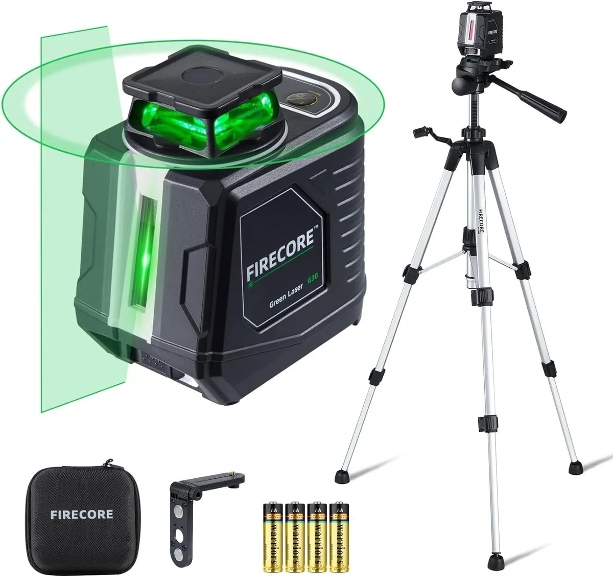 WUQ WUQ 360° 120° Green Cross Line Laser Level 82 ft IP54 — product photo