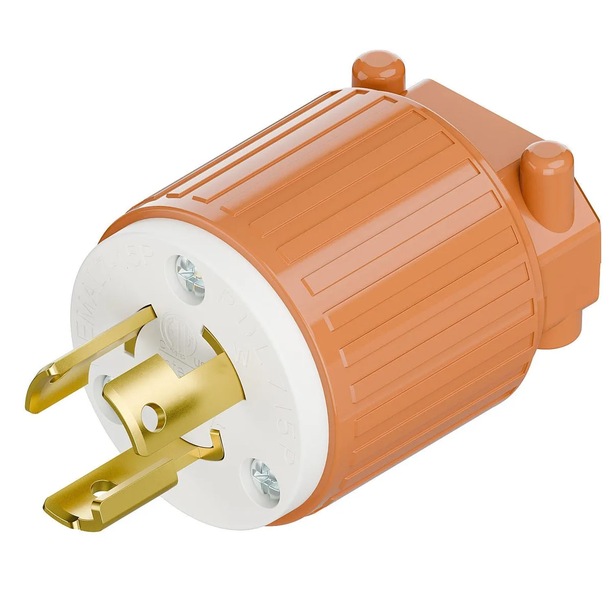 LORDWORLD LORDWORLD NEMA L7-15P Twist Lock Plug 15A 277V Orange — product photo