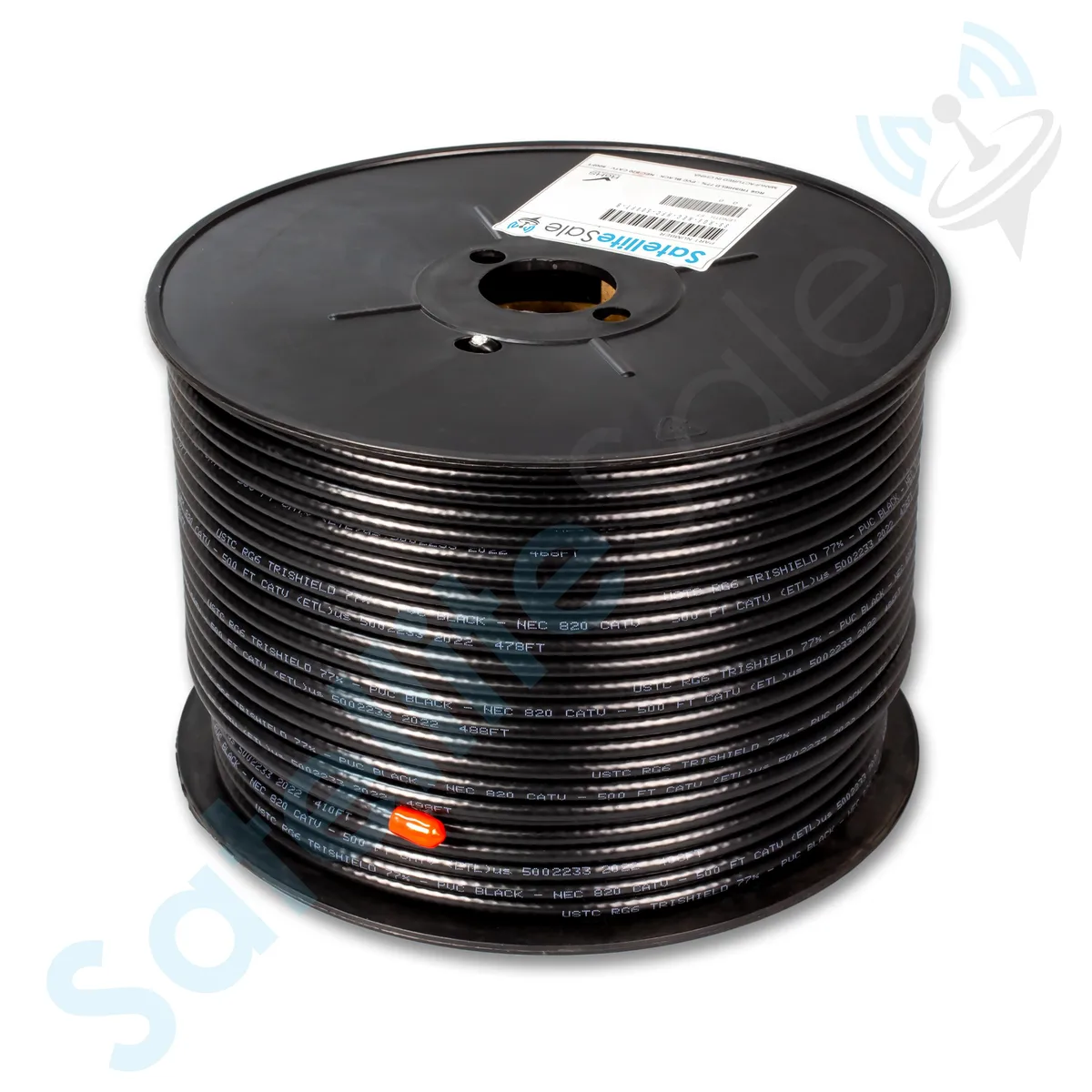 SatelliteSale SatelliteSale RG-6 Trishield NEC 820 Coaxial RF Cable 500 ft — product photo