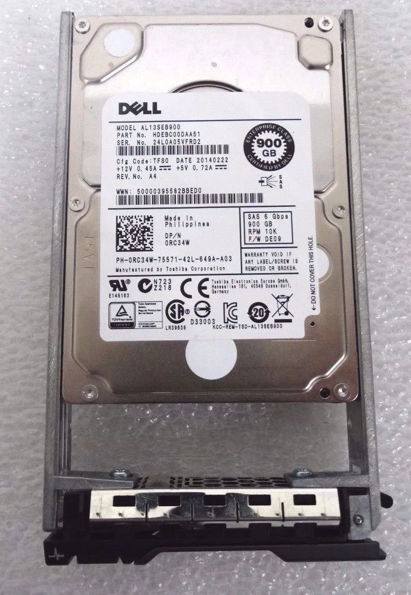 DELL DELL AL13SEB900-DELL 900GB 10000 RPM SAS 2.5 internal hard drive — product photo
