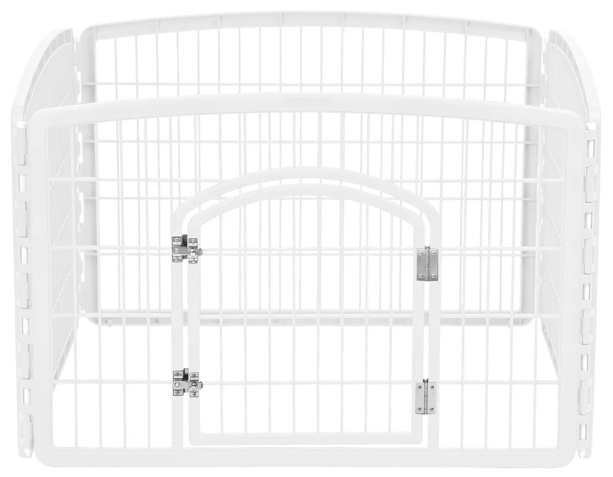 IRIS USA, INC. IRIS USA, INC. 24-inch 4-Panel Pet Playpen with Door White pet - barrier — product photo