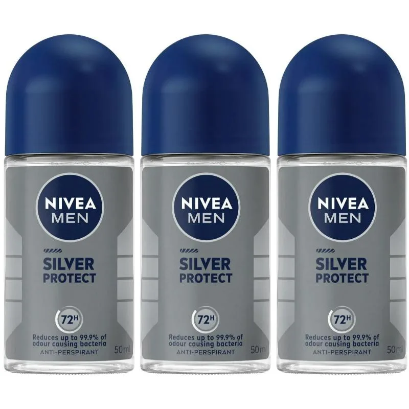 Nivea Nivea NIVE-ROL-SILVER-5003 Skin Care 50 ml 3-Pack — product photo