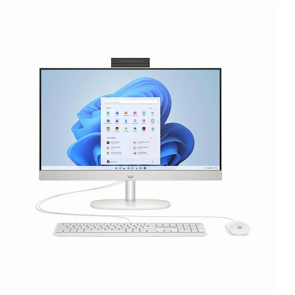 HP HP 9W2H5AA-R all-in-one PC 23.8" FHD i3-N300 8GB DDR4 256GB NVMe Windows 11 Home White — product photo