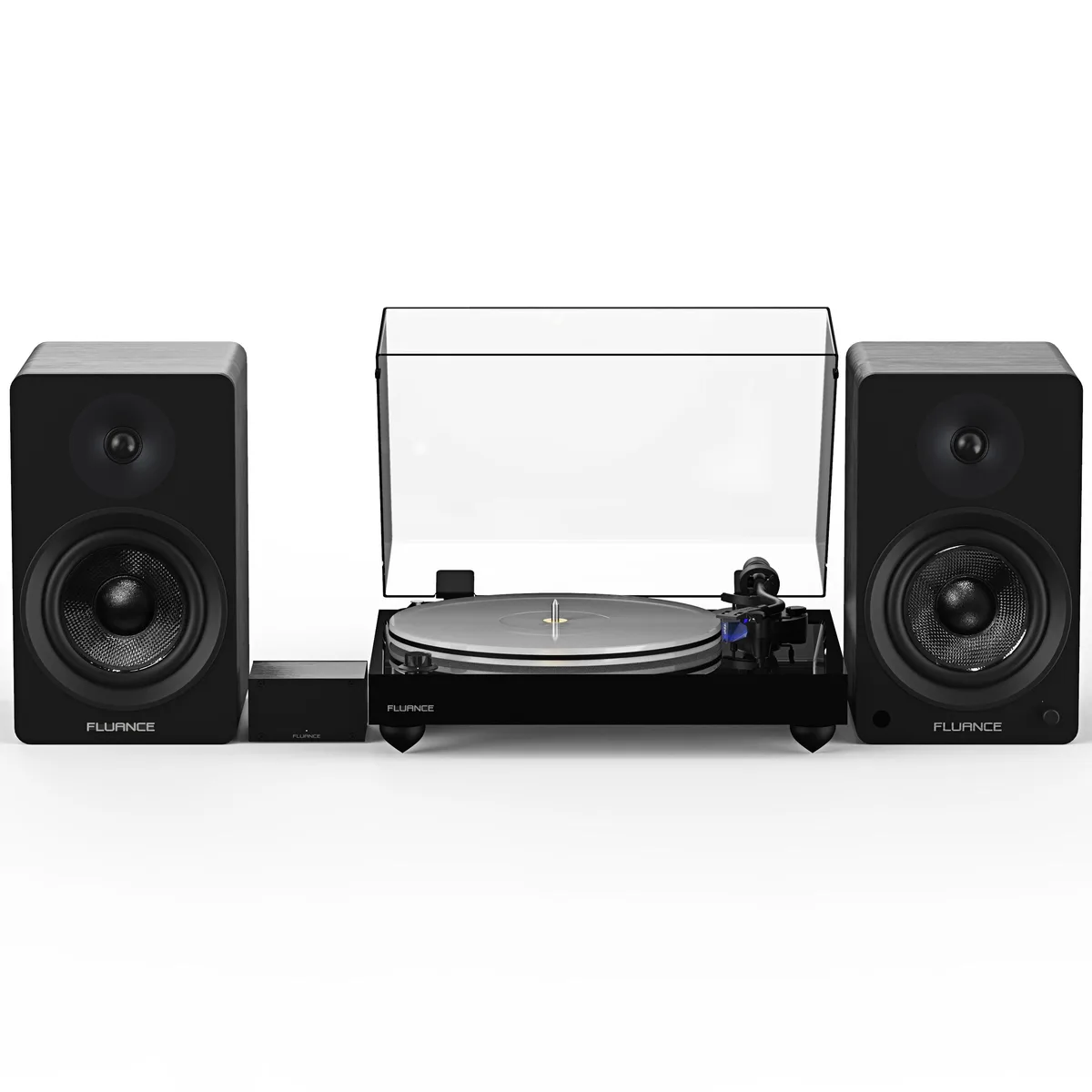 Fluance Fluance RT85 Turntable with PA10 Preamp, Ai61 Speakers, Ortofon 2M Blue, 120W, Bluetooth — product photo