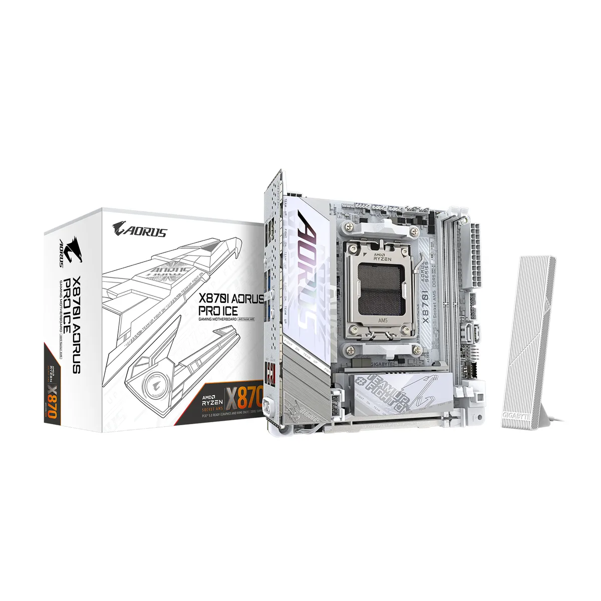 GIGABYTE GIGABYTE X870I AORUS PRO ICE AMD motherboard Mini-ITX — product photo