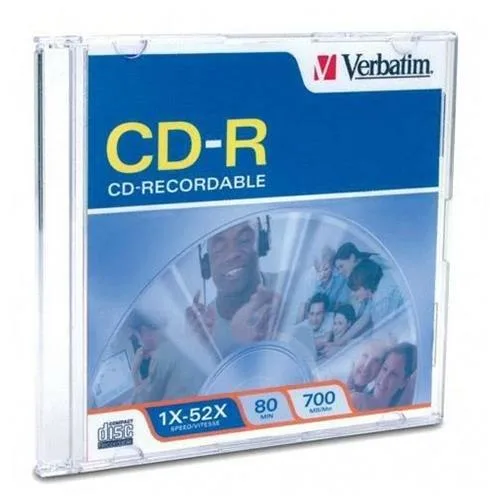 VERBATIM Verbatim 94776 700MB 52X CD-R Single Disc — product photo
