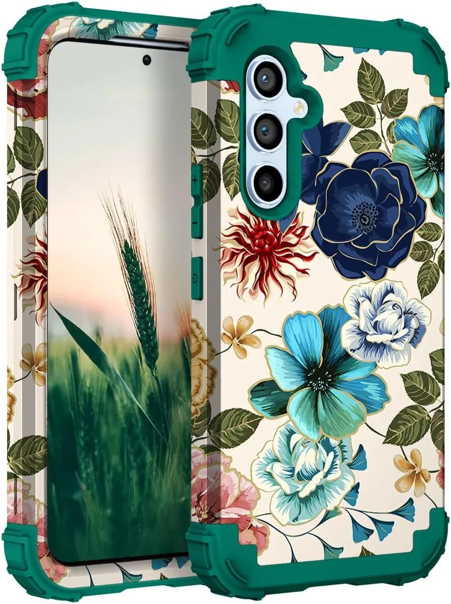 TAURKENAM TAURKENAM Galaxy S23 FE Case 6.4" 2023 Teal Flowers — product photo