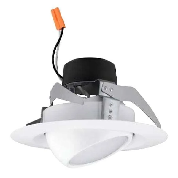 Hubbell Incorporated Hubbell LiteBox LBEB4A6L35K9 WH 4 inch LED Downlight Eyeball Retrofit 3500K 630lm 9.5W Dimmable — product photo