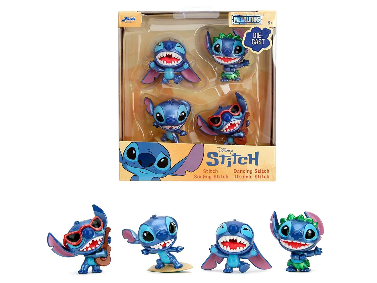 Jada Jada Disney's Stitch Metalfigs Set of 4 Diecast Figures 2.5 inches — product photo