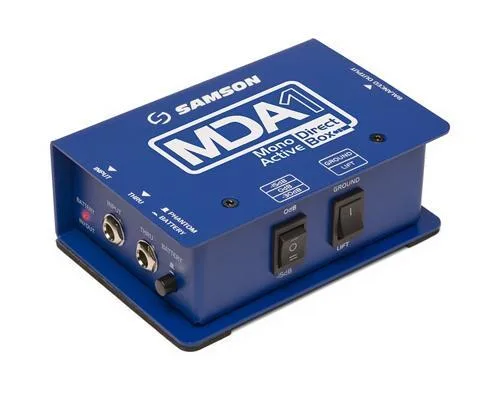 Samson Samson MDA1 Mono Active Direct Box live sound amplifier — product photo