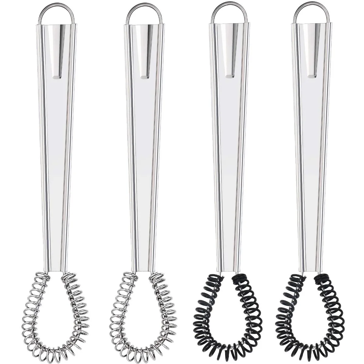  Boao Whisk Set Boao-Whisks-W4844 4 Pieces Stainless Steel Silicone Cutlery — product photo