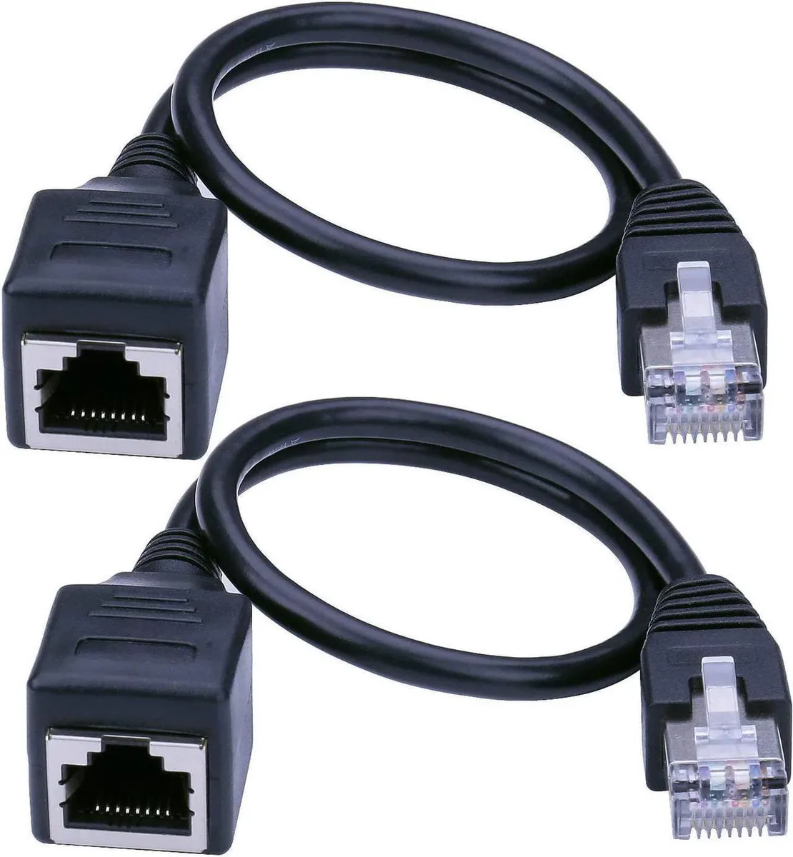 Vszerda Vszerda Cat6 RJ45 Male to Female Extension Cable 30cm 2Pack — product photo
